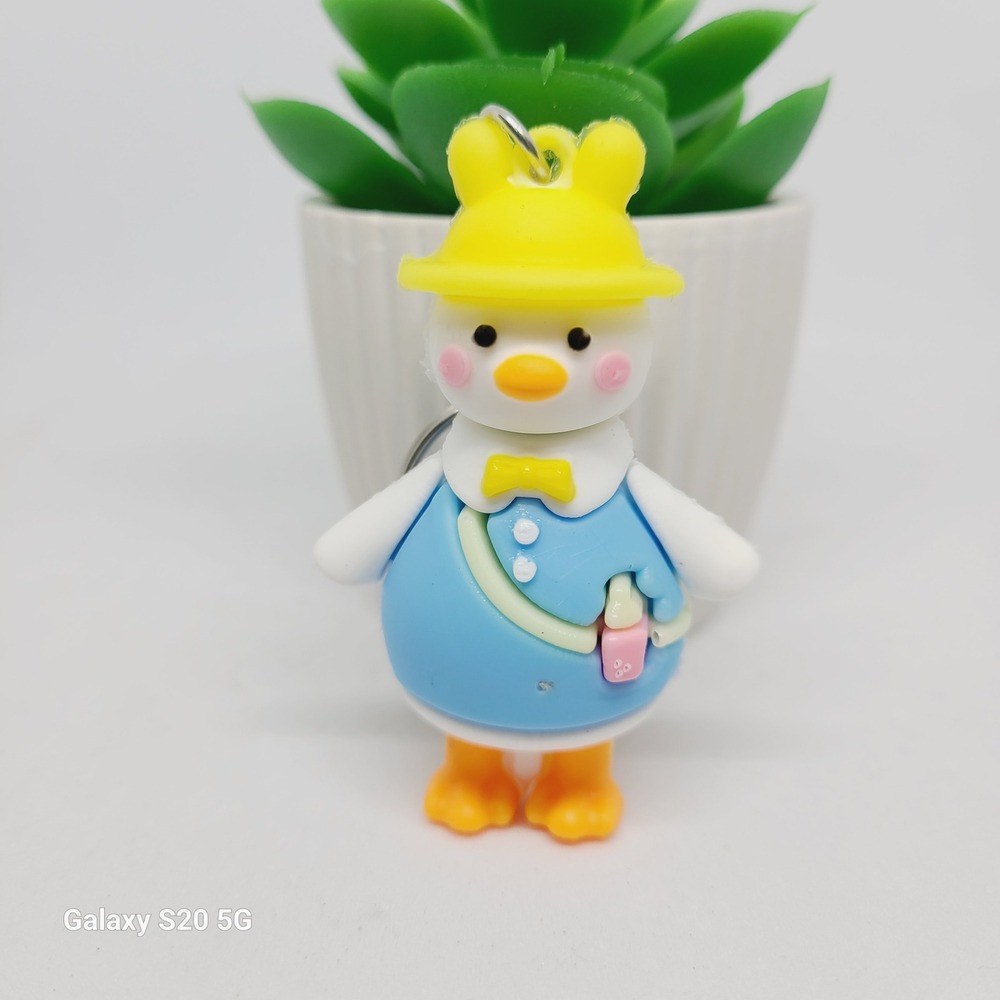 Duck Keychain Cartoon Character Bag Charm Purse Charm Cute Keyring NWOT
